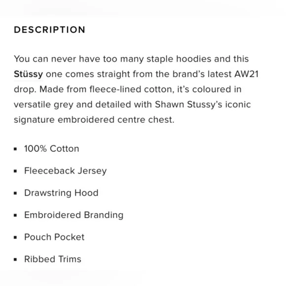 Stussy - Basic Stussy Embroidered Hoodie - Size Large - Picture 12 of 15